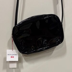 Uniqlo Parisian Glossy Black Crossbody Bag